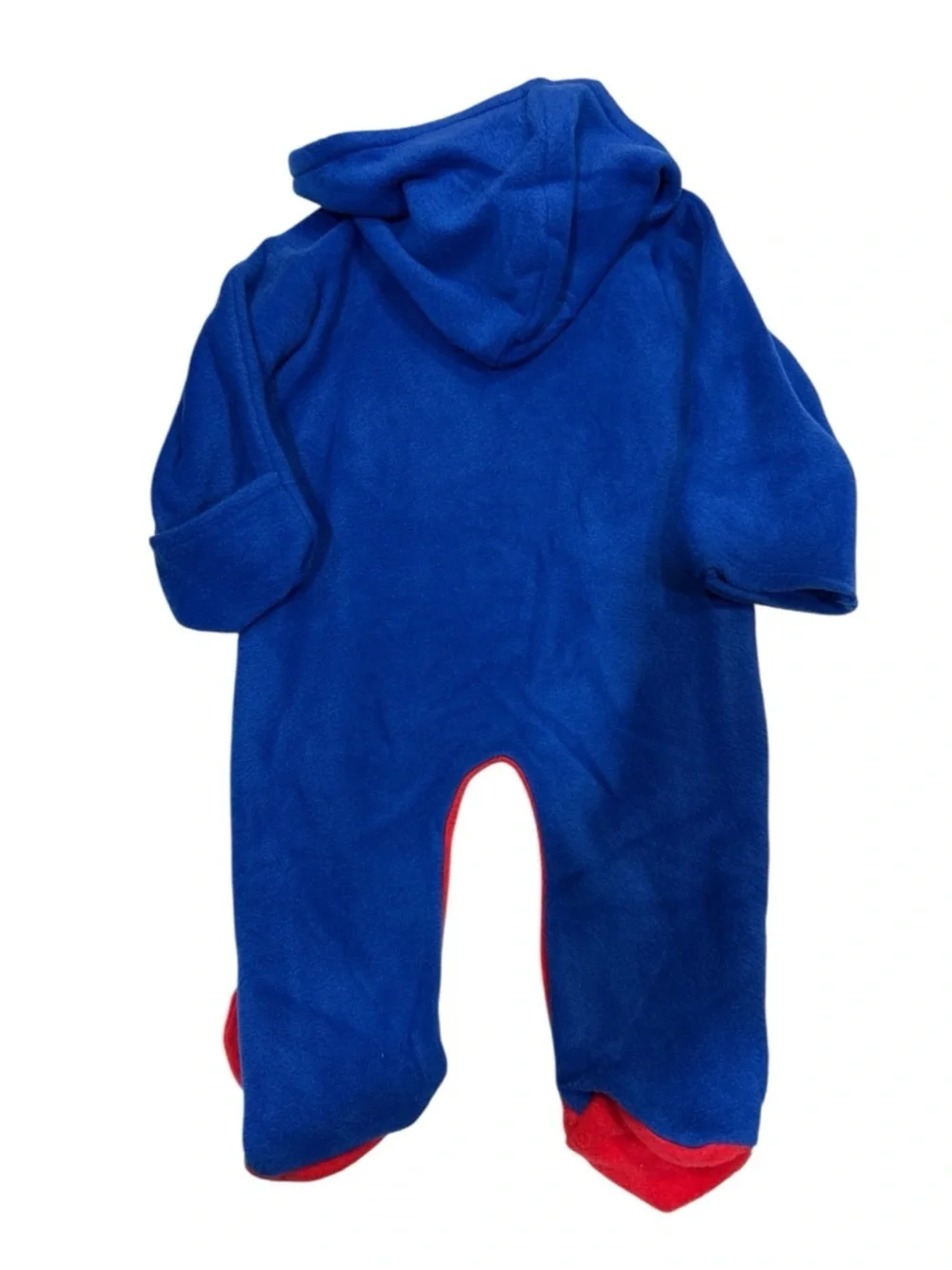 Superman Superhero Blue & Red Kids Costume Fleece Pullover Hoodie 0-3 months NWT
